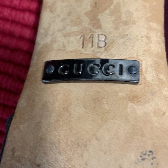 Gucci Black Canvas Pointed Toe Mules. Size (11B) Shoes Run Small (fit size 10) - Picture 4 of 5